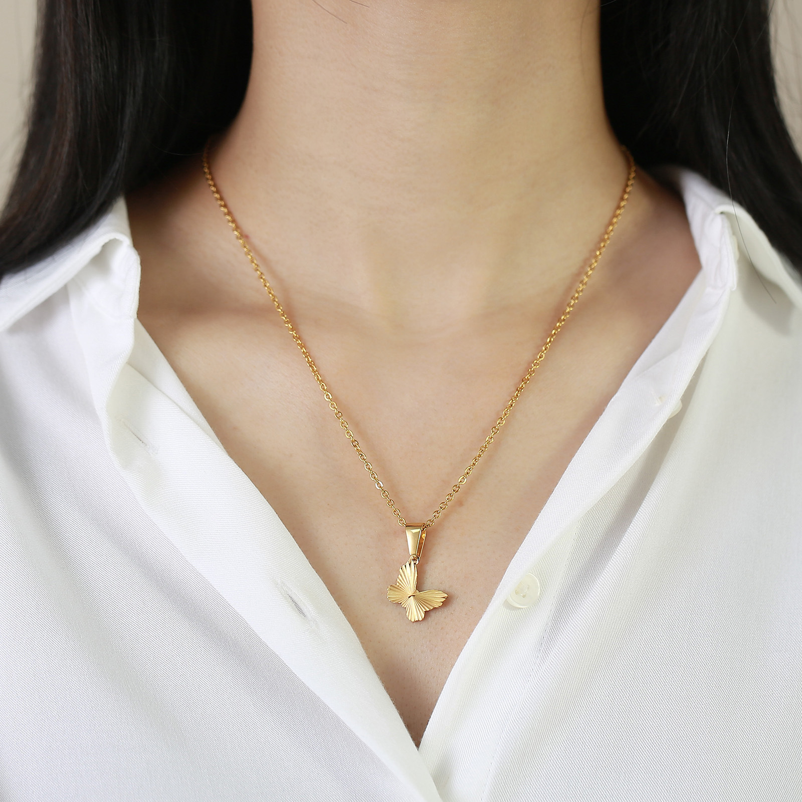 Simple Style Star Stainless Steel Plating Pendant Necklace 1 Piece