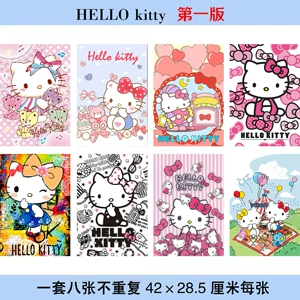 Hello kitty, (Оптовые продажи), постер, фотография, обои, наклейки, 42×28.5мм