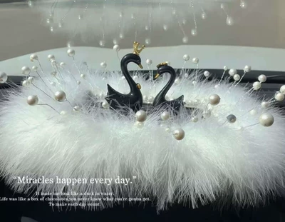 Car ornaments – Cat Diamond Car Ornaments Kt - 117-anti-slip-mat-black-swan-pair