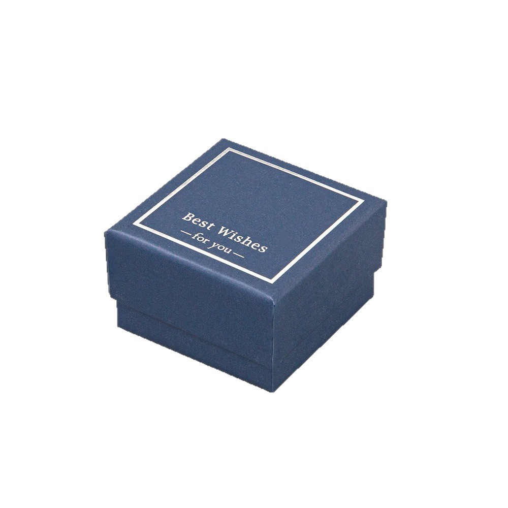 Nueva caja de joyería beige anillo caja de collar caja de joyería caja de embalaje de cubierta de cielo multicolor caja de pendientes caja al por mayor