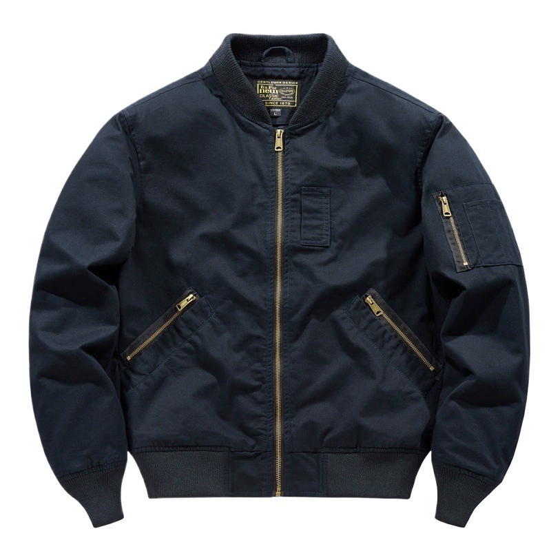 Cotton autumn jacket for leisure, baseball uniform, Korean style