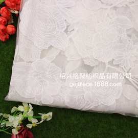 2021 清新蕾丝ins 面料花朵叶烂花烧花 透视镂空 素雅女装连衣裙