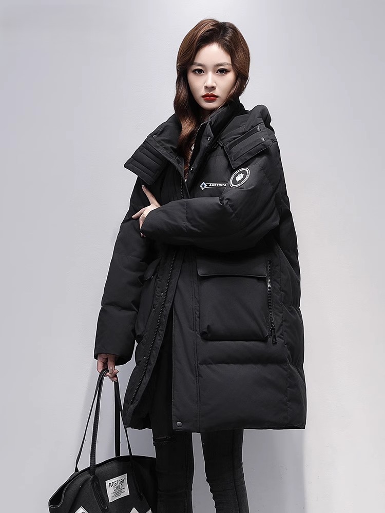 2025 invierno nueva moda extranjera ropa de algodón invierno grueso y cálido suelto nuevo abrigo de algodón simple abrigo cálido image 6