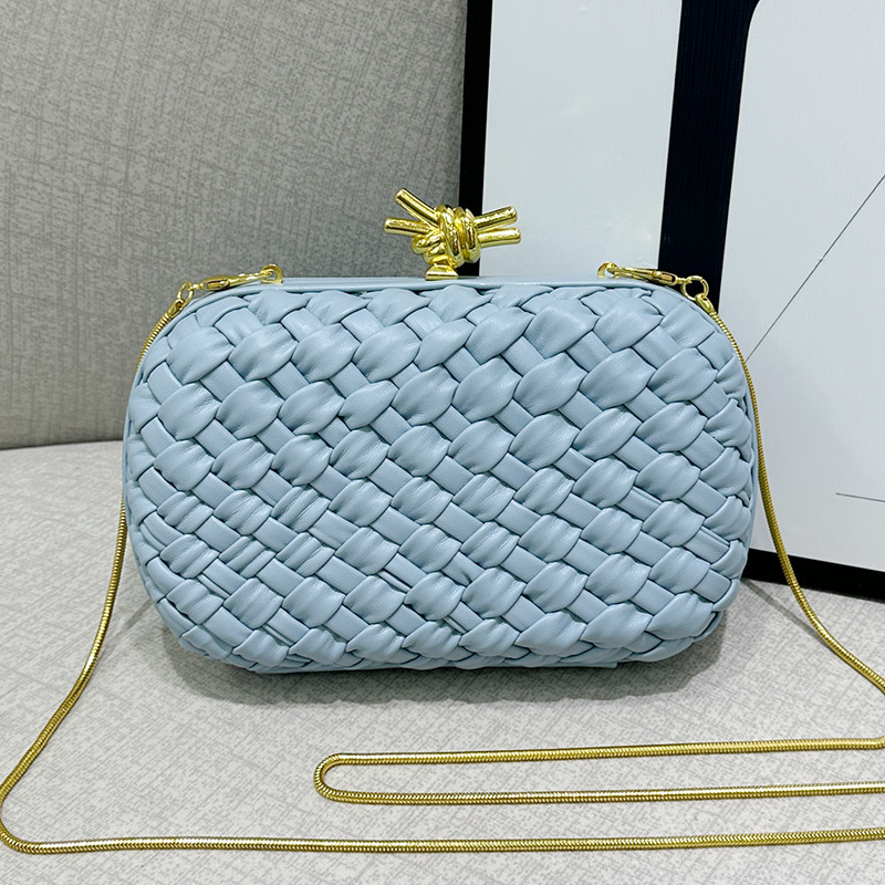 2026 New Women's Woven Clutch Bag, Versatile Fashion Party Handbag, Single Shoulder Evening Bag With Chain Strap - Thumbnail 8