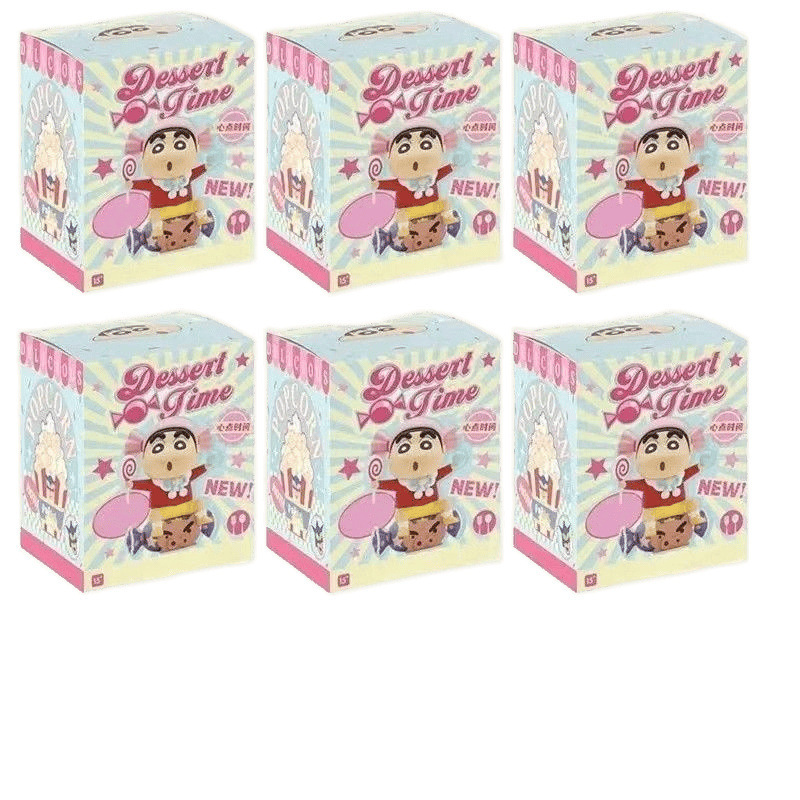 クレヨンしんちゃん デザートタイム ブラインドボックス トレンディなおもちゃ人形 デスクトップ装飾品|undefined