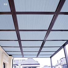 蜂巢簾窩陽光房遮陽頂簾全遮光玻璃頂電動天棚簾隔熱天窗