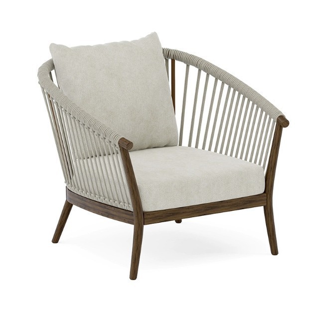 Mesa y silla de madera maciza al aire libre patio impermeable solar caña mesa y silla de caña balcón al aire libre mesa y silla de comedor de teca