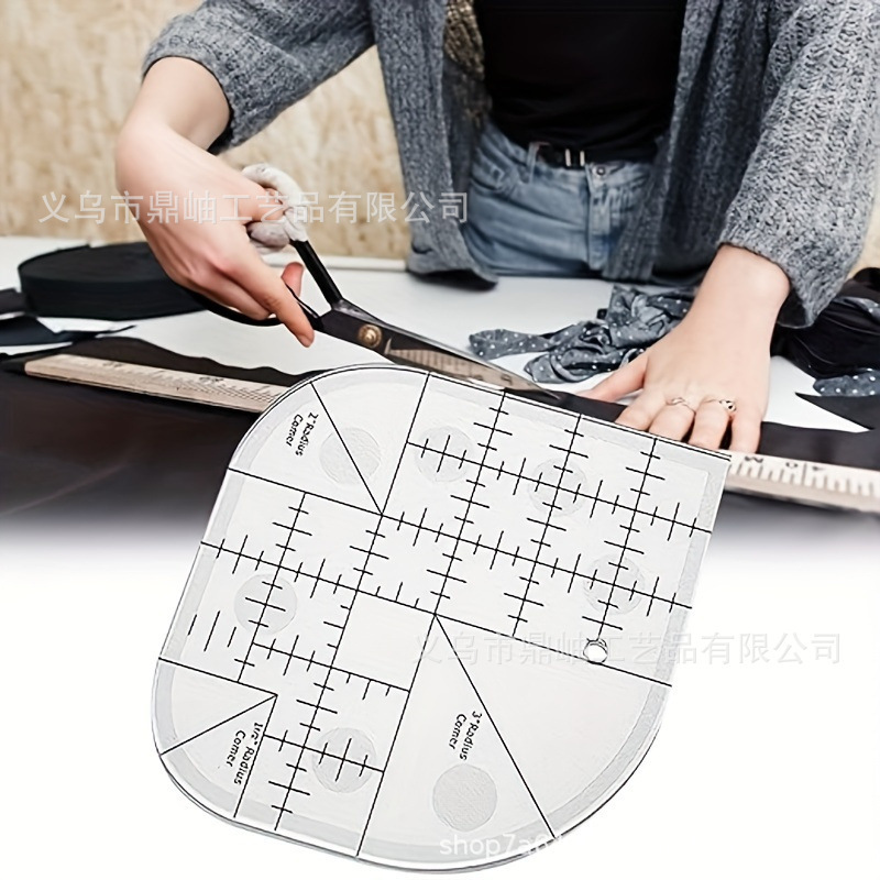 Cross-Border Best-Selling Multifunctional Sewing and Patchwork Ruler Template, Irregular-Shaped Ruler, Sewing Cutting Ruler, and Rotary Cutter Tool
