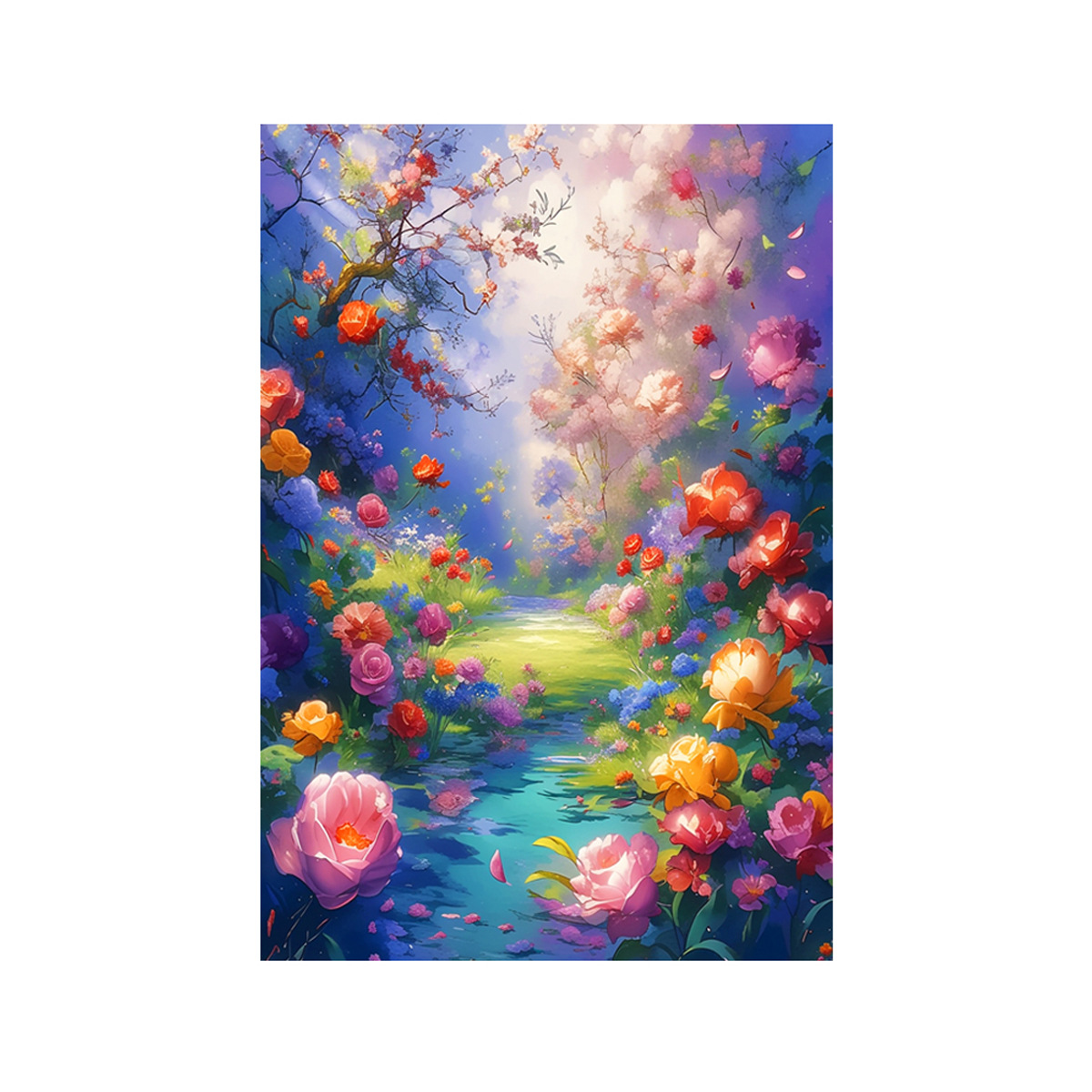 [Algodón importado] Mona Lisa Royal Croixed Brocade nuevo estilo simple y hermoso bordado a mano de flores image 5