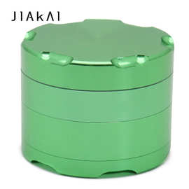 铝合金63mm四层平板缺角金属磨烟器烟草研磨器碎烟器烟具grinder