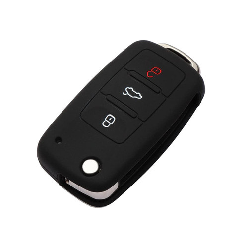 Suitable for Volkswagen Lavida, Sagitar, and Touran – Soft Silicone Car Key Case & Key Fob Cover