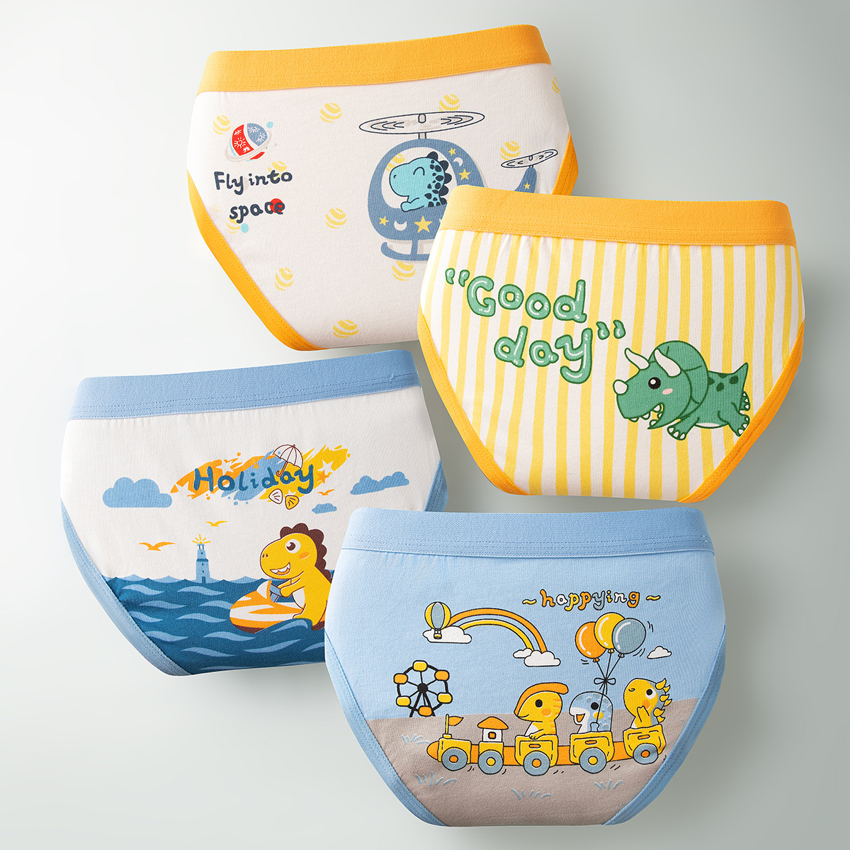 2025 nueva ropa interior delgada de verano para niños, algodón triangular, niños pequeños, medianos y grandes, niños, niños sin trasero