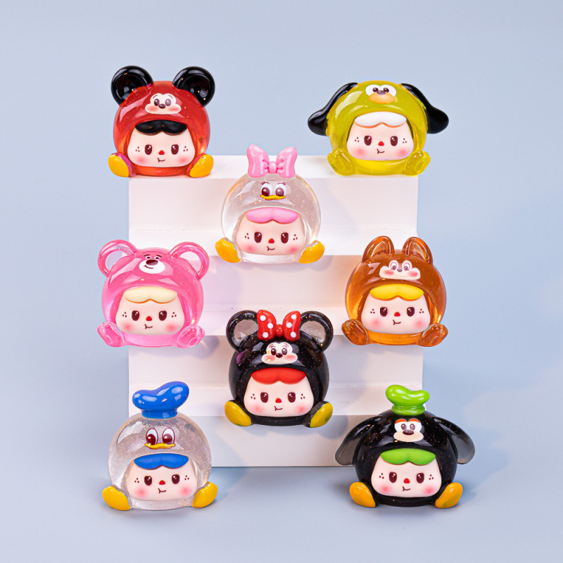 透明な薄い光沢のある立体的なかわいい DIY ジュエリーアクセサリー車のデスクトップ小さな装飾品キーホルダーペンダント|undefined