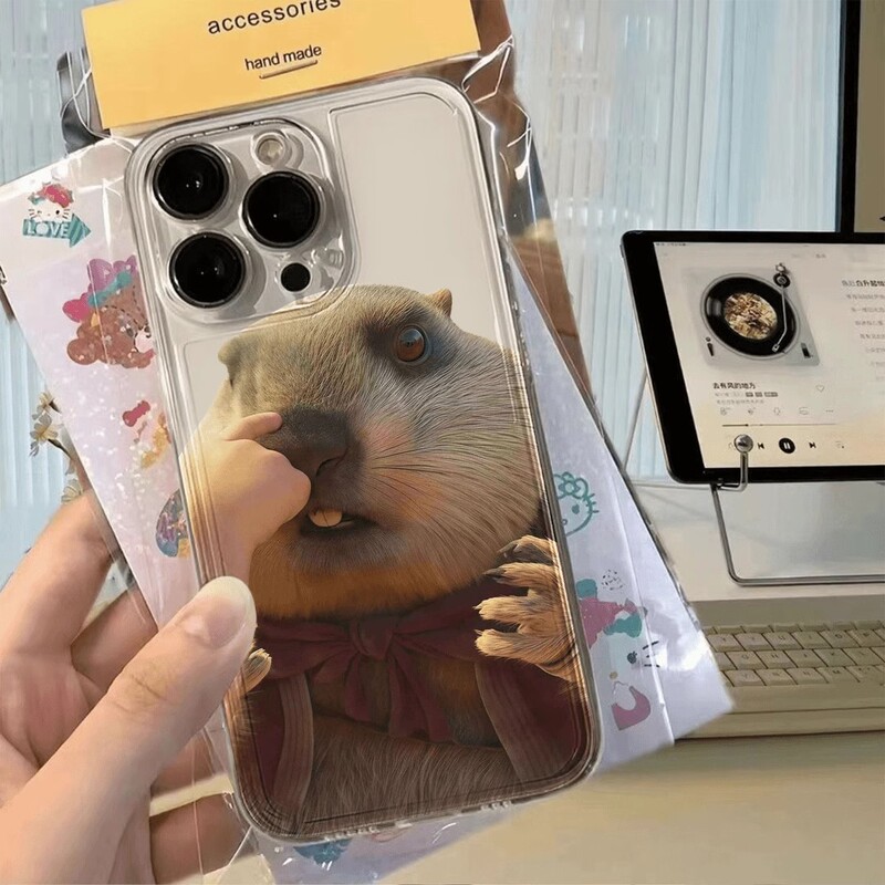 Oil Painting Bear Suitable for Iphone15Promax Apple 14 Mobile Phone Case 12 Trendy Brand 13 All-Inclusive 11 High-End XS