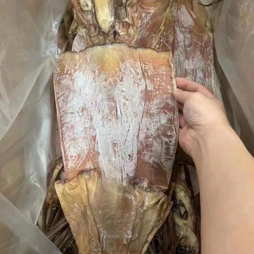 3头左右净重500克特大鱿鱼干渔民自晒淡干尤鱼干海鲜干货批发商用