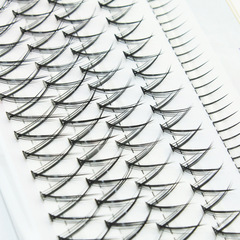 Mochuluo Korean girl group magnolia V-shaped air upper and lower eyelashes with natural slight curl fairy A-type segmented false eyelashes