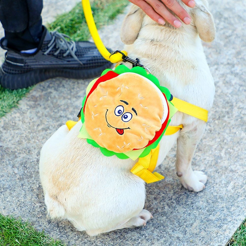 Mochila de tortuga de dibujos animados, bolsas de peluche de perros pequeños y medianos, bolsas de peluche de perros lindas, bolsas de bocadillos portátiles para cachorros