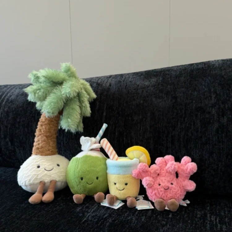 楽しいヤシの木ココナッツの木 25 年夏の新しいぬいぐるみかわいい人形ベビーなだめる人形ギフト|undefined