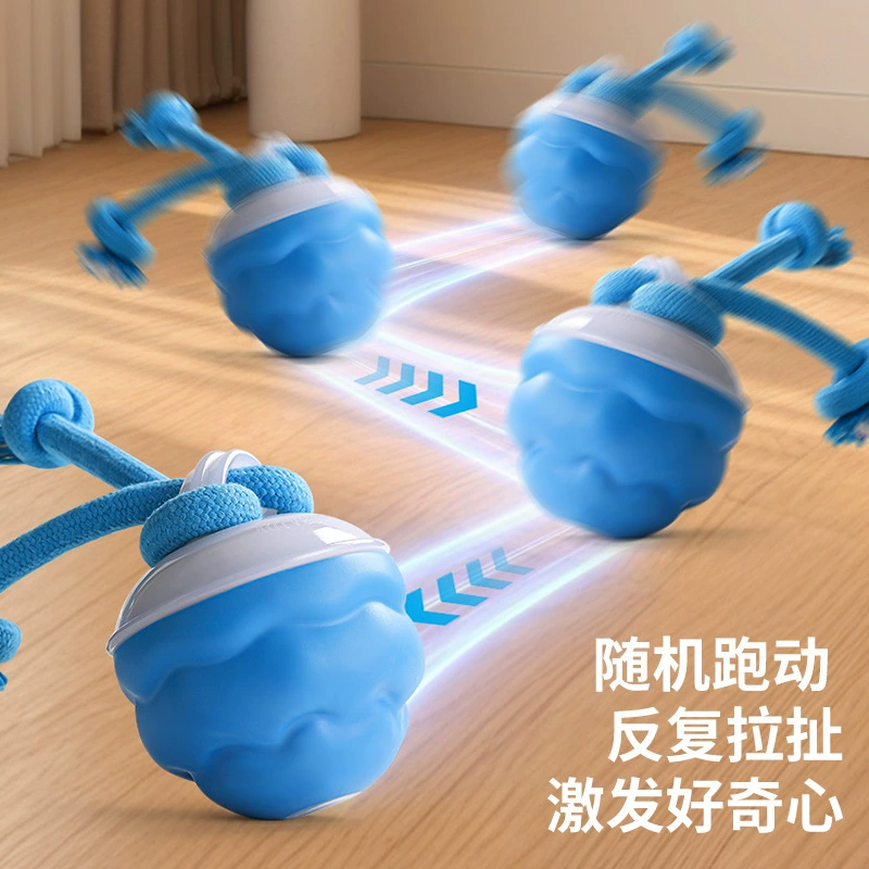 Трансграничный интеллектуальный устойчивый к укусу дразнит собака мяч моляра игрушка домашнее животное умный крен мяч электрическая собака звучит душно