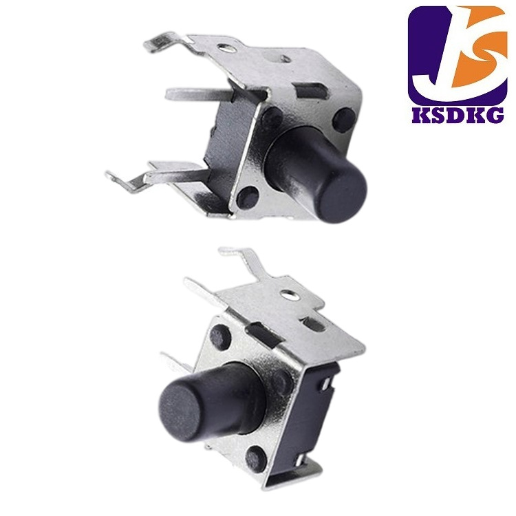 90度插件侧按轻触开关 带支架系列/长寿命按键 HRO