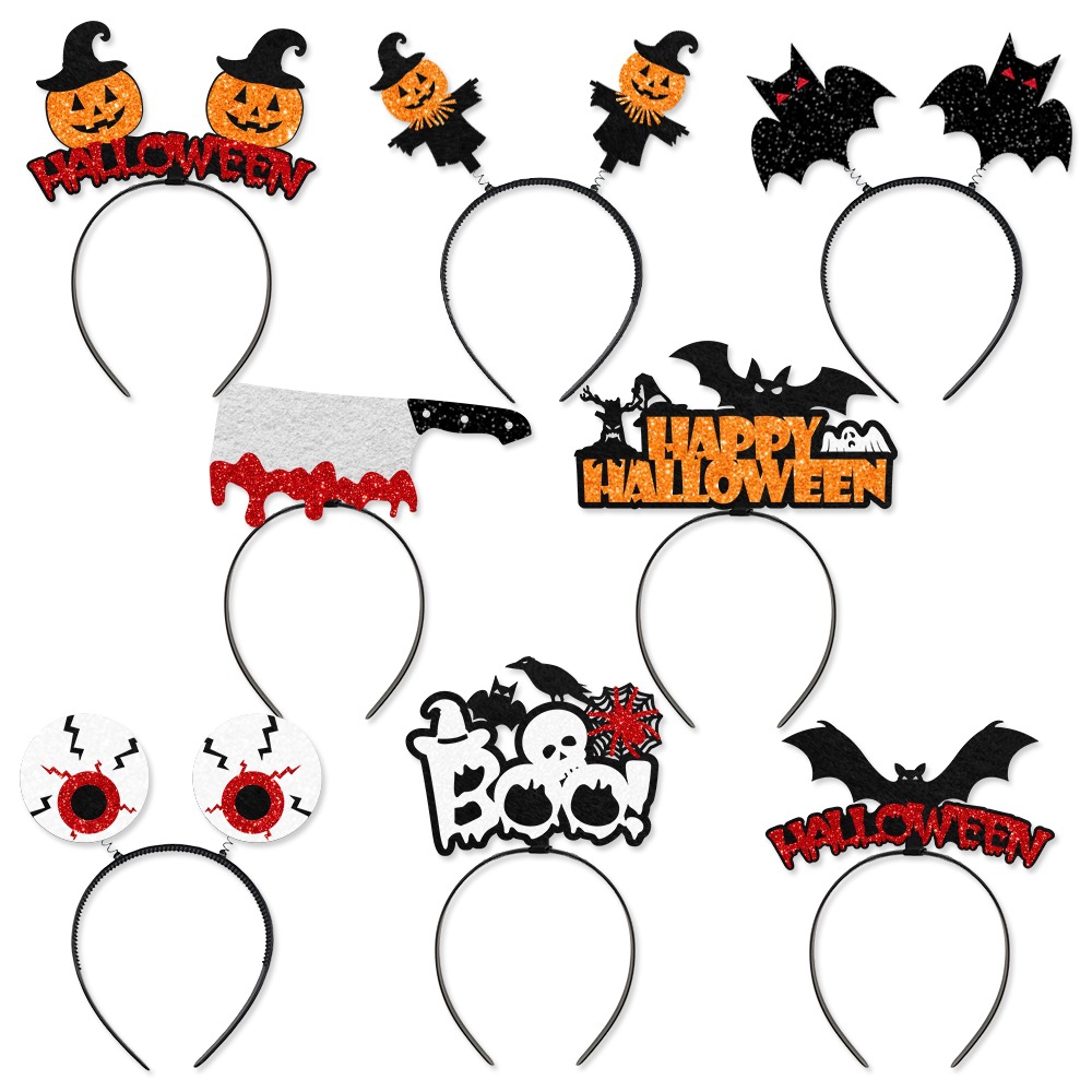 Europa y América nueva decoración del Partido de Halloween Boo diadema fantasma Festival bar fiesta vestir calabaza bat accesorios para el cabello