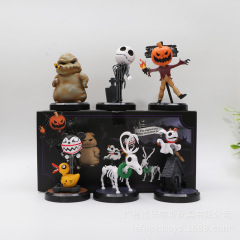 6種類のハロウィーン惊魂ジャックカボチャ王吸血鬼フィギュアブラインドケース人形玩具置物