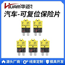 游艇汽车设备可手动复位保险片 10A ATC/ATO 可复位断路器保险丝