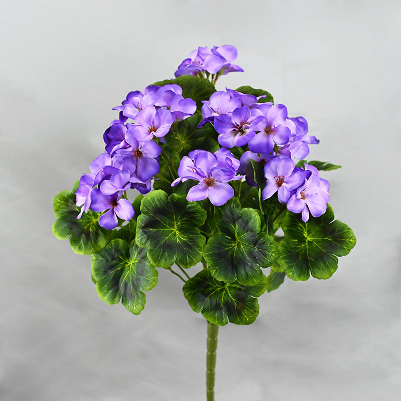 Flor al por mayor imitación colorida colcha 9 Begonia flor de seda decoración de la mesa de comedor hortenida flores falsas