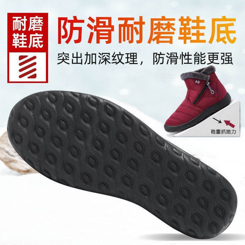 鞋子女跨境大码棉鞋TEMU代发雪地靴防寒保暖棉靴加绒加厚百搭女靴|undefined