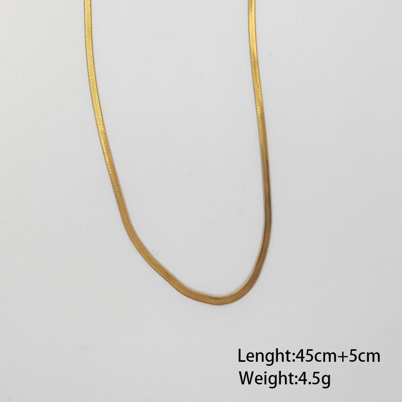 7g Weight Necklace Classification 304 Stainless Steel Chain Material 1 Piece Quantity Holiday, Daily Occasion 304 Stainless Steel Material Geometric Pattern Women's Gender Plating Design Simple Style Style Wholesale Jewelry Simple Style Geometric 304 Stainless Steel Plating Stainless Steel Necklaces 1