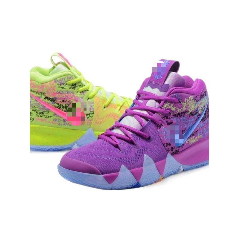 Cross-border Kyrie 4 Irving 4 basketball shoes, black and white air-cushioned sneakers, practical and wear-resistant