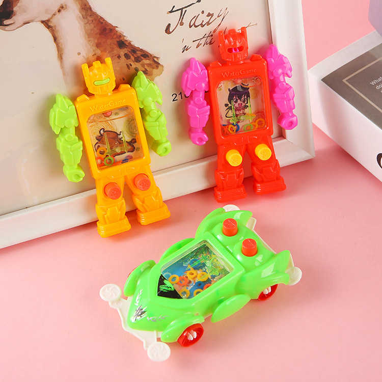 Juego de juguete para niños anillo máquina de agua juguete clásico nostálgico máquina de agua Navidad juguete de mano pequeño regalo