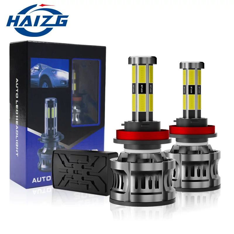 HAIZG Авто LED-фары 12-угольная LED автомобильная головная лампа h4h7h11 модифицированная дальний-ближний свет