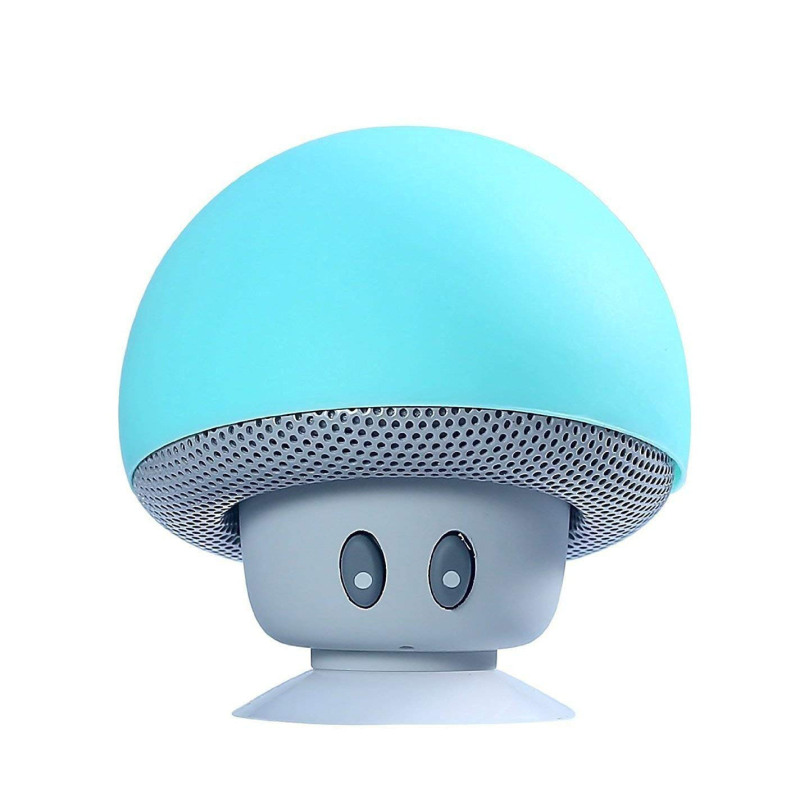 クリエイティブ漫画ギフト小さなキノコbluetoothスピーカー防水吸盤携帯電話スタンド小さなサブウーファーミニ音響|undefined