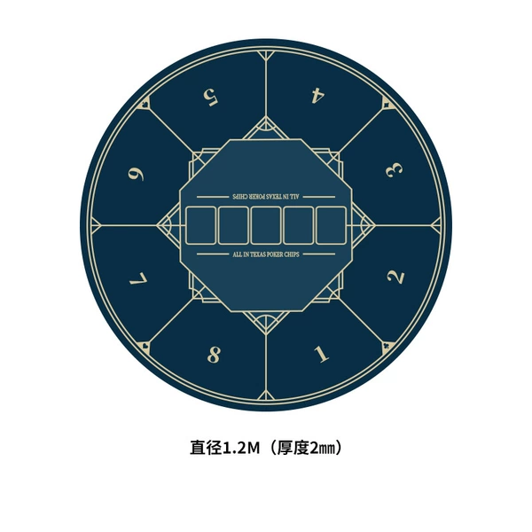 [直径120cm-厚2mm-加厚锁边 适合8-10人]