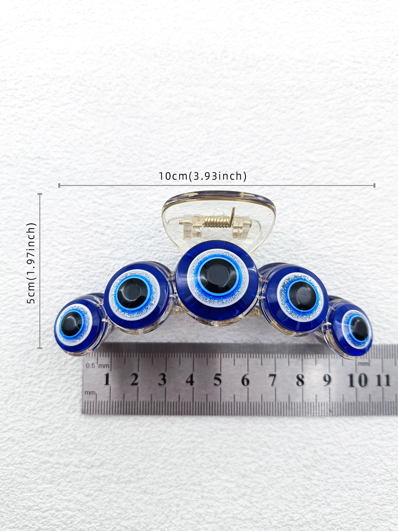 Europe and the United States new combination of large, medium and small back of the head bangs side does not hurt hair hair accessories Devil's Eye ha_voghion.com