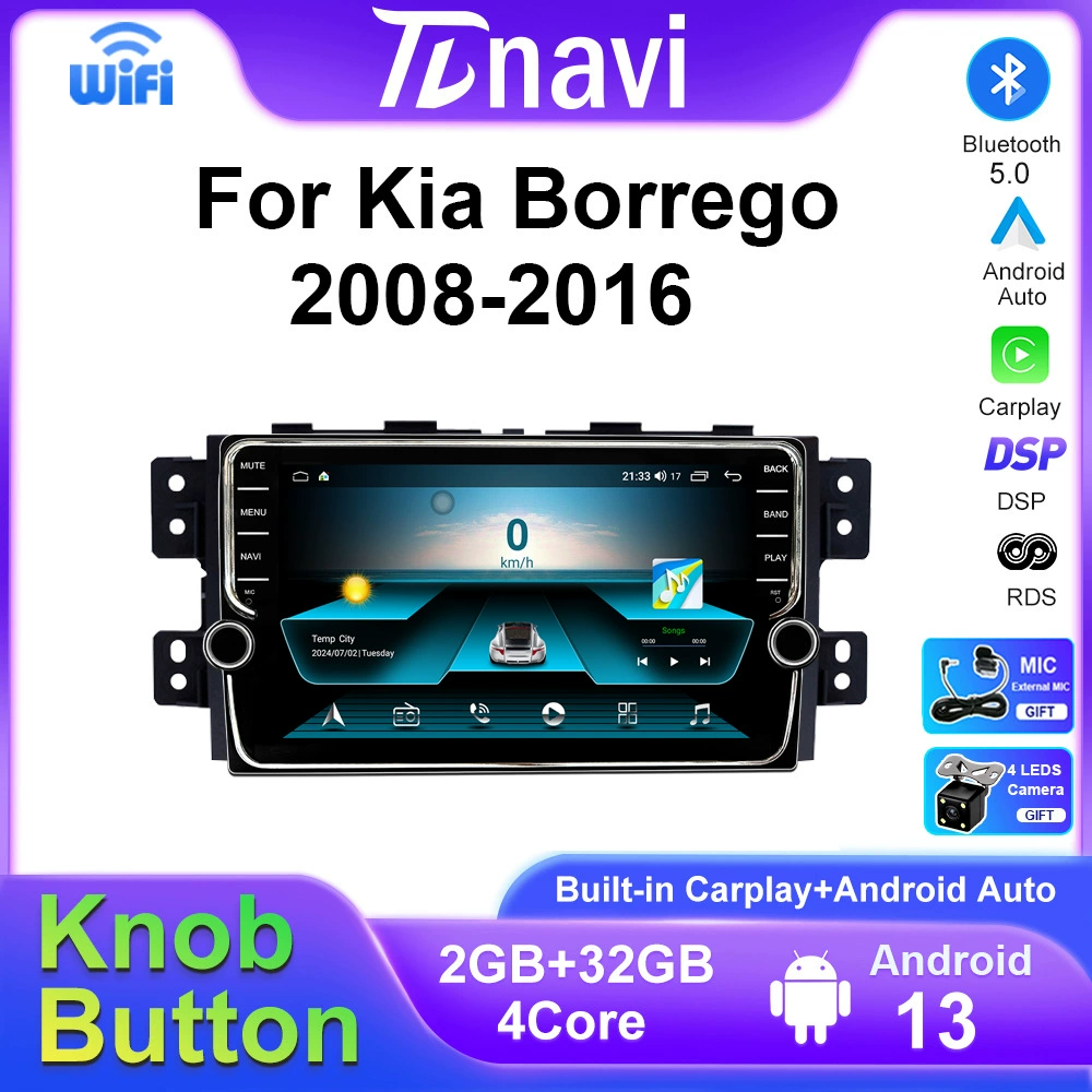 Кросс-бортовой для Kia Ba Rui 2008-2016 Android большой экран knob-машина CarPlay навигатор