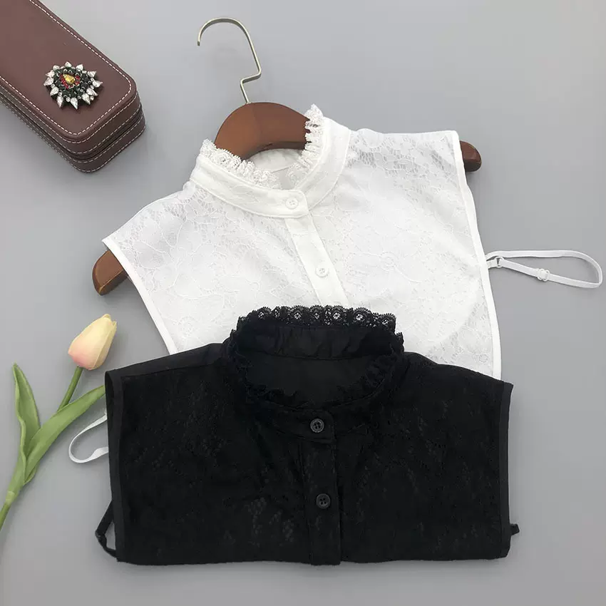 厂家直销假领子蕾丝立领双层假领子高端品质厂里大量现货