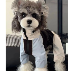 狗狗衣服秋冬款新款小型犬泰迪比熊雪纳瑞宠物冬季保暖冲锋衣绢花