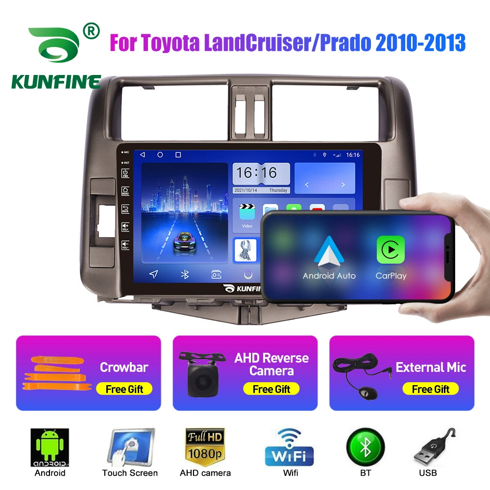 Подходит для Toyota Prado/Baodai 2010-2013 Android навигатор разворот изображения в сборе