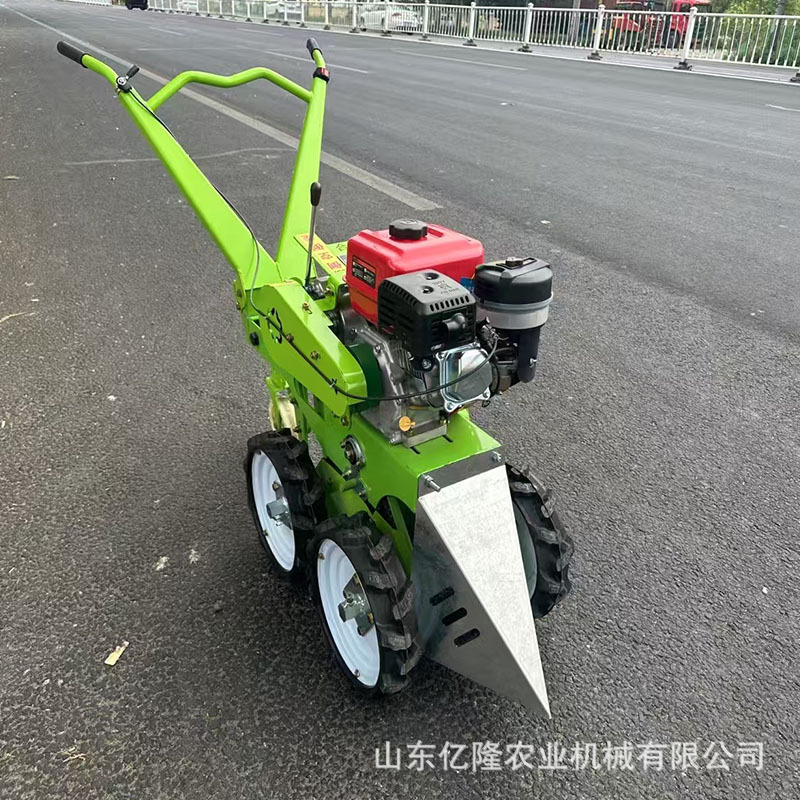 震动筛抖土豆大蒜收获机 不伤蒜皮挖蒜机 手扶前置刨蒜机