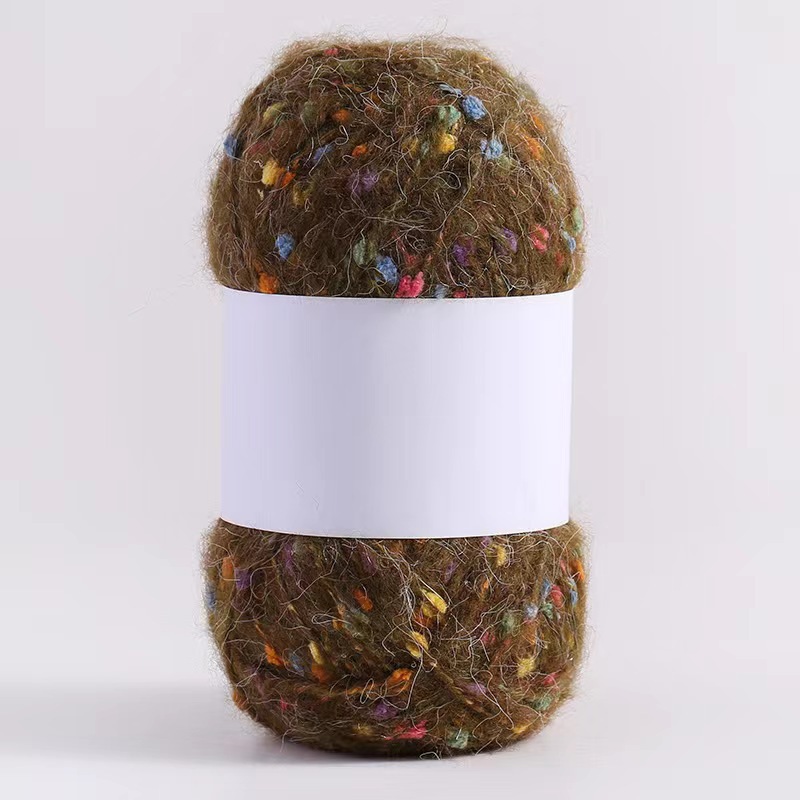 Doudou hilo hilo de bufanda hilo de lana punto de color mohael hilo tejido a mano diy arco iris tenis de mesa hilo mixto hilo de punto de pareja