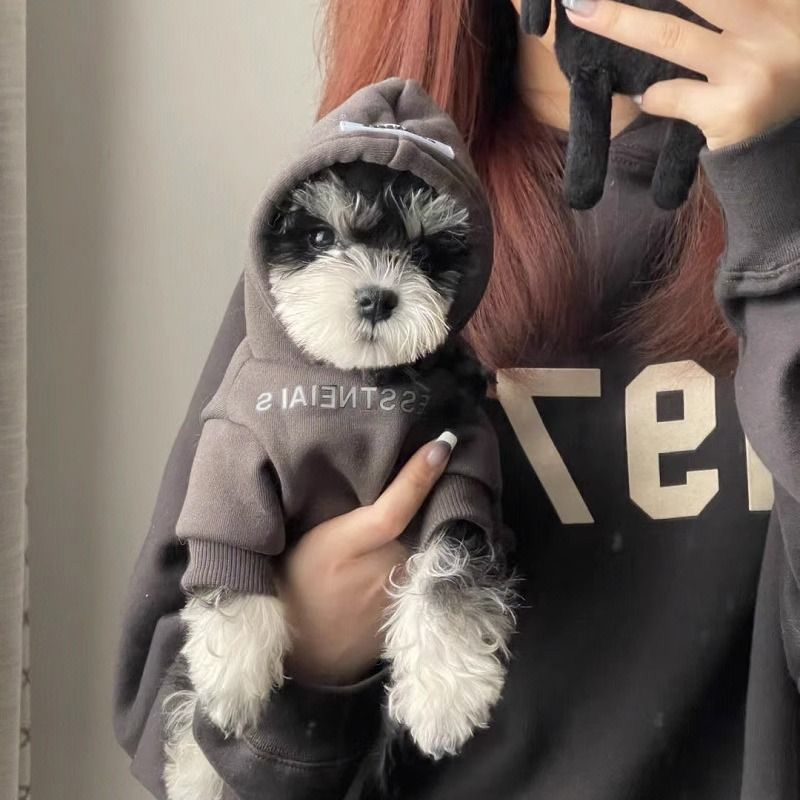 狗狗衣服春秋泰迪雪瑞纳小型犬约克网红狗秋冬季宠物加绒包邮批发