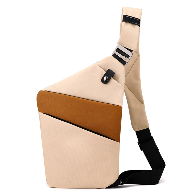 Yellow khaki with brown right shoulder