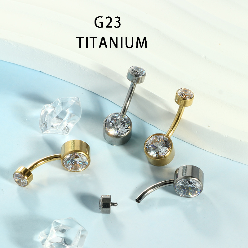 Pointed titanium steel lip stud product view