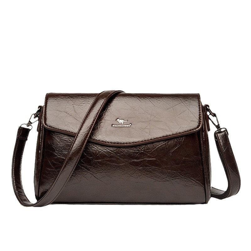 Borsa a tracolla in pelle lucida per donna borsa versatile_voghion.com