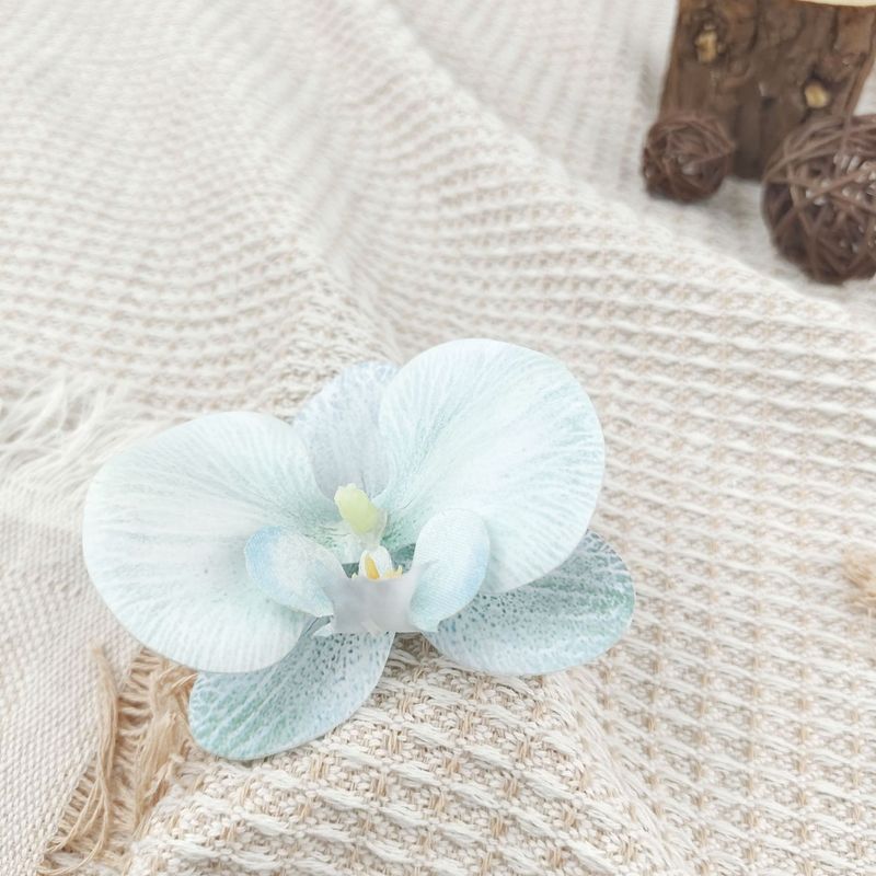 胡蝶蘭の花の頭のかんざしの花のカチューシャの髪飾りの服の靴の装飾の材料の部品のシミュレーションの花の頭の花|undefined