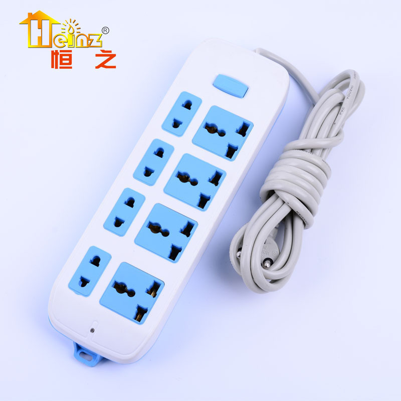 Nuevo enchufe A83 azul multifuncional conmutador de cable de extensión móvil de alimentación placa de conexión de enchufe al por mayor