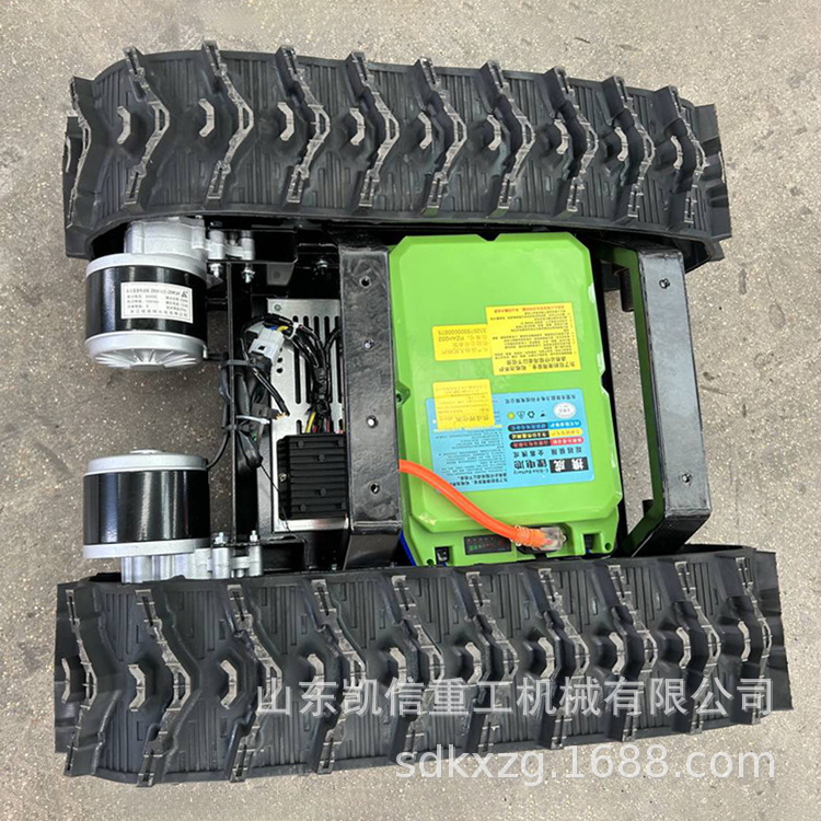 リモコン電動シャシー小型ゴムクローラスプロケット直流モータ駆動知能ロボットシャシーアセンブリ|undefined