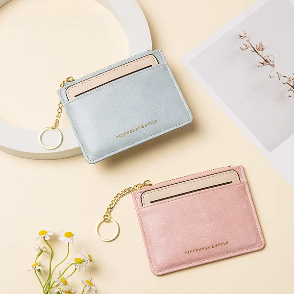 Cross-Border Korean Version of the New Detachable Dual-Purpose Wallet Card Holder for Women, Multifunctional Small Wallet, Coin Purse, Cardbag